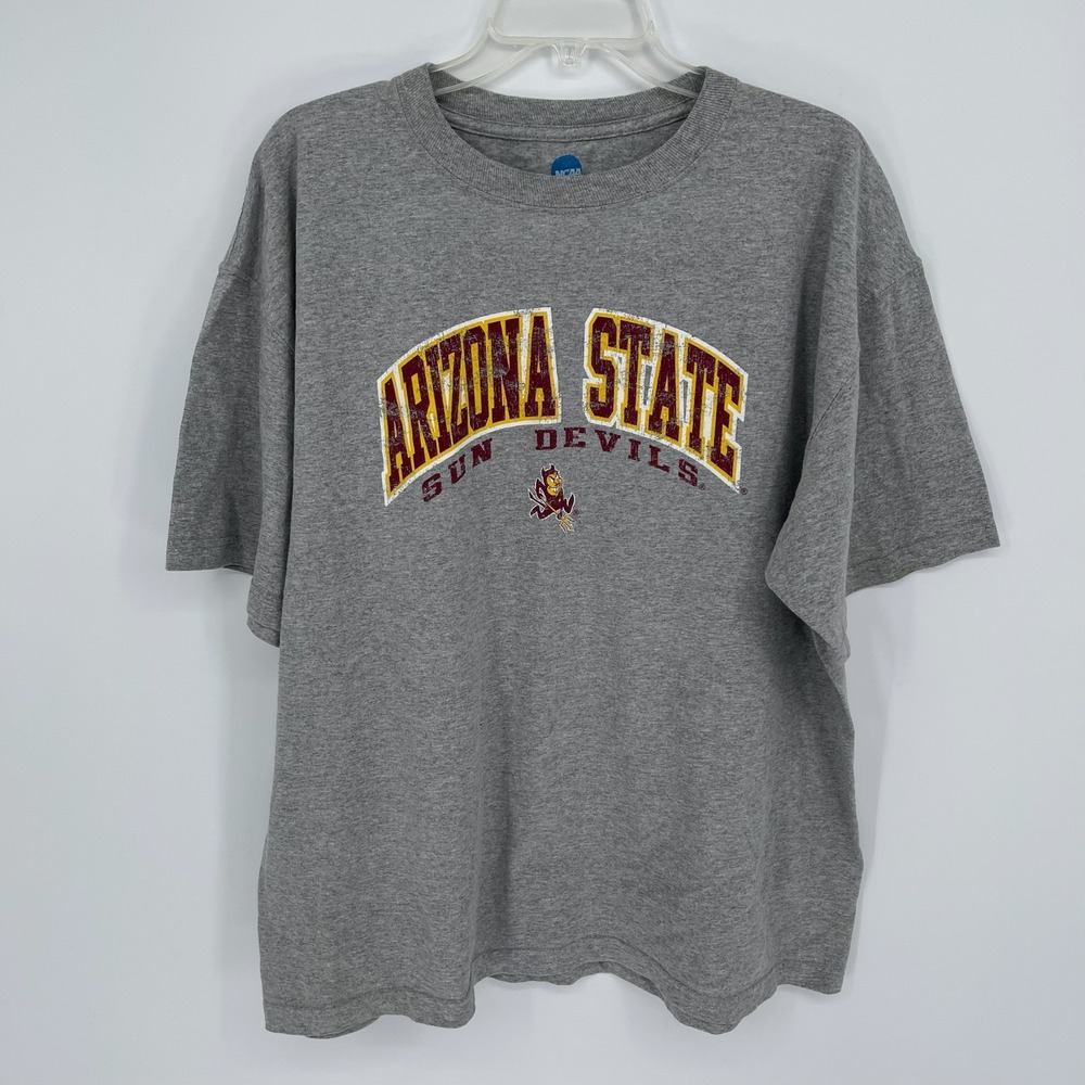 NCAA KA Inc Men's Gray Arizona State Sun Devils Sparky Graphic T-Shirt Size XL